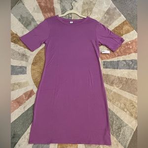 Purple old navy body con cotton soft t-shirt dress size medium! Brand new w tags